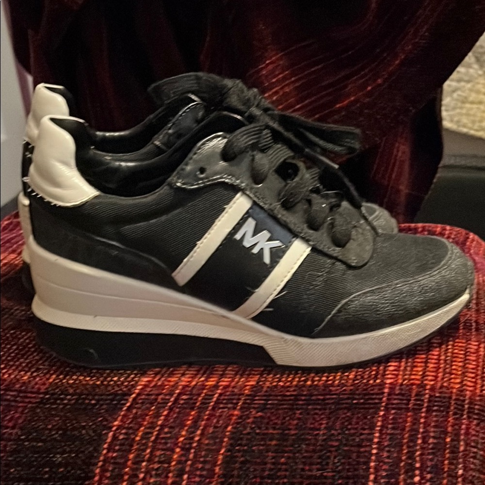 Michael Kors Black and White Sneakers